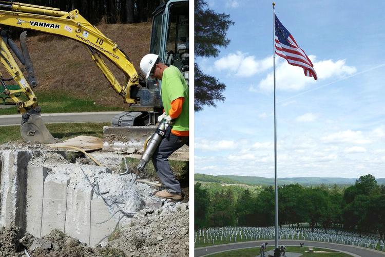 Flag Pole Rehabilitation and Replacement