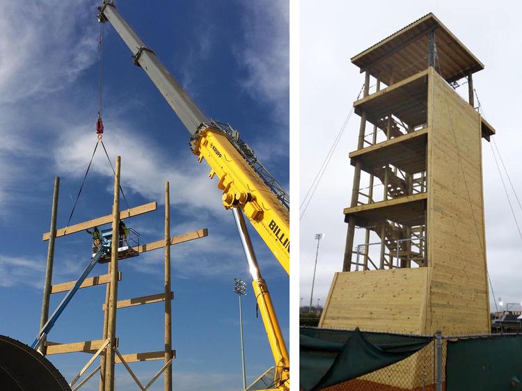 ROTC Rappelling Tower Demolition and Rebuild - Paramount Construction Group