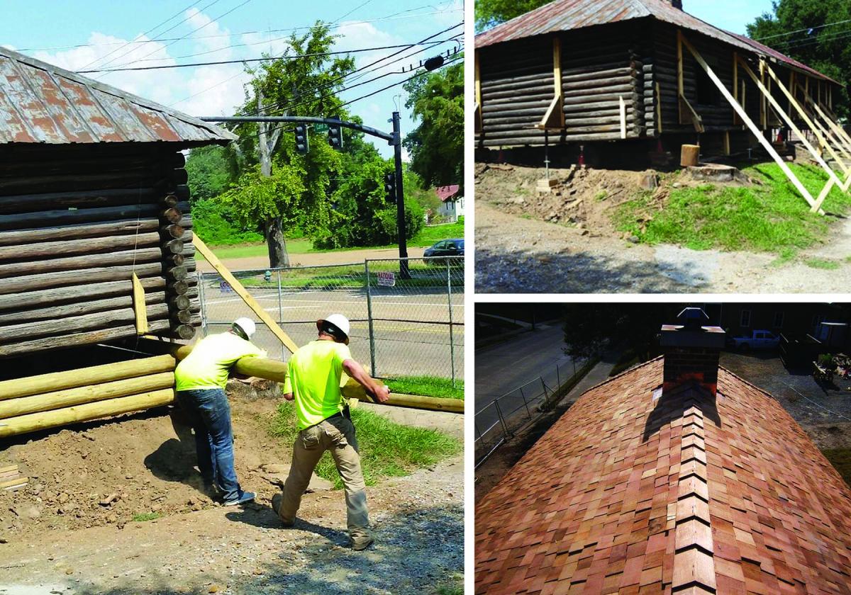 Old Ft. Rosalie Log Cabin Repair