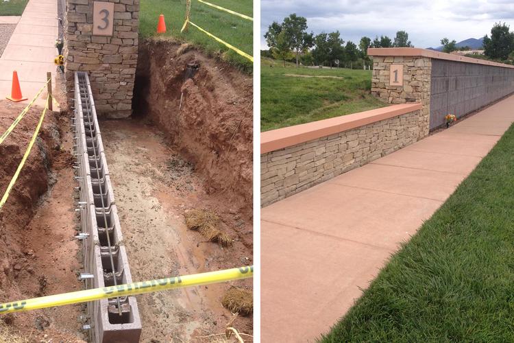 Columbarium Retaining Walls