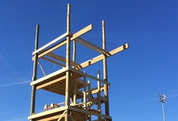 ROTC Rappelling Tower Demolition and Rebuild